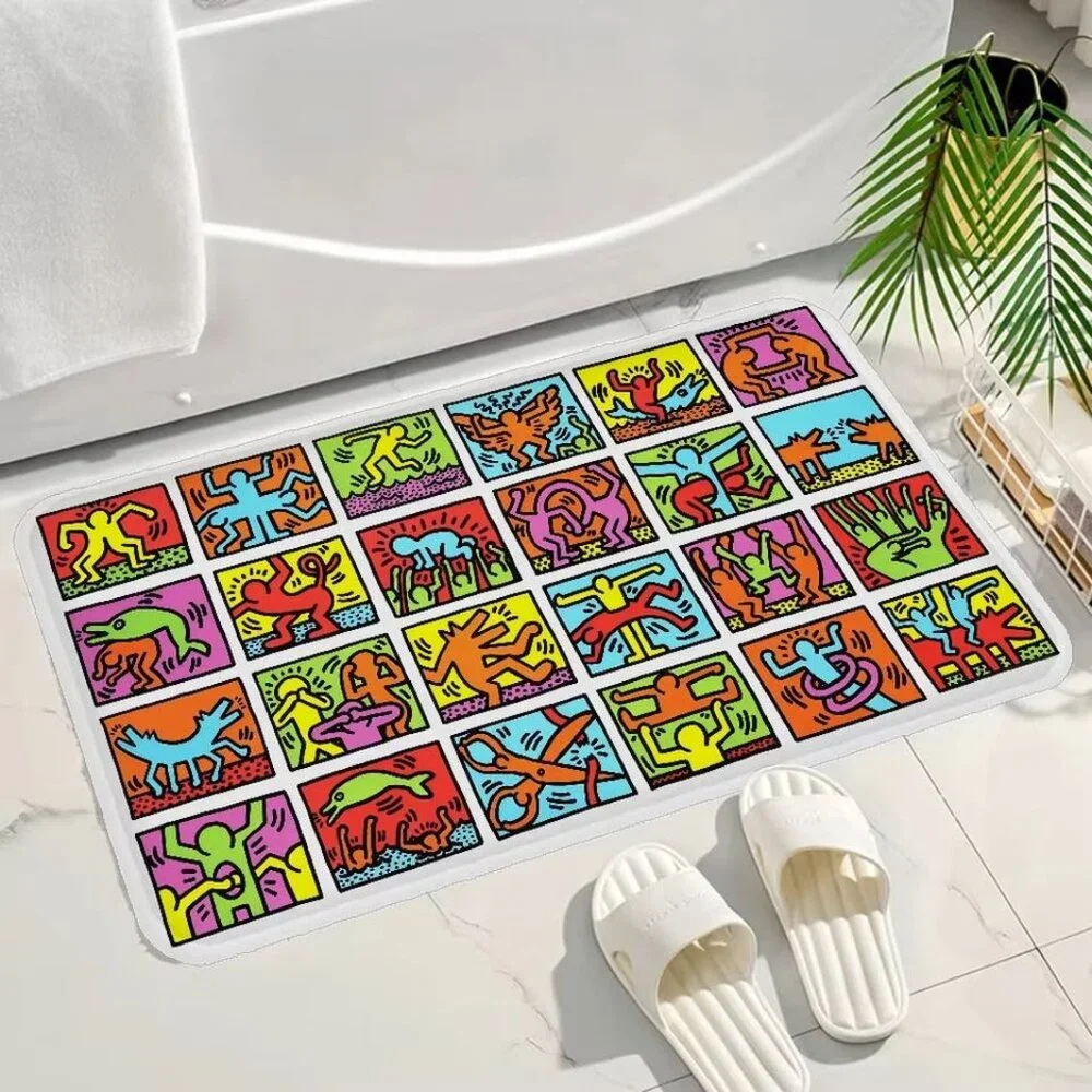 Keith Haring Kitchen Mat Cheaper Anti-slip Modern Living Room Balcony